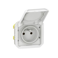 NOWE PLEXO 55 Gniazdo 2P+Z zaciski śrubowe mechanizm 16A - 250V AC białe 069624L