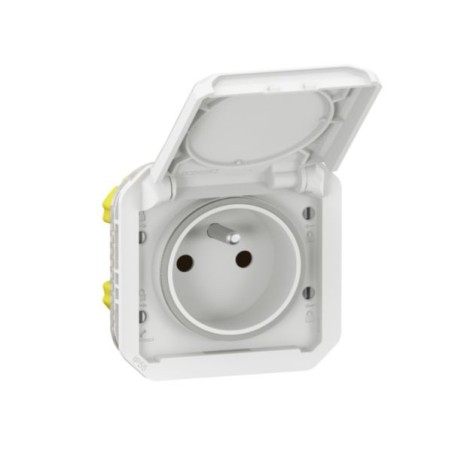 NOWE PLEXO 55 Gniazdo 2P+Z zaciski śrubowe mechanizm 16A - 250V AC białe 069624L