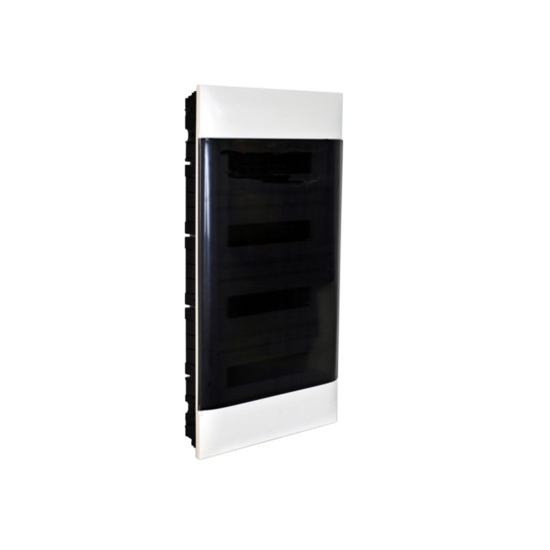 Rozdzielnica modułowa podtynkowa PRACTIBOX S 4X18 drzwi transparentne + 4x1P B16 RX3 137379P