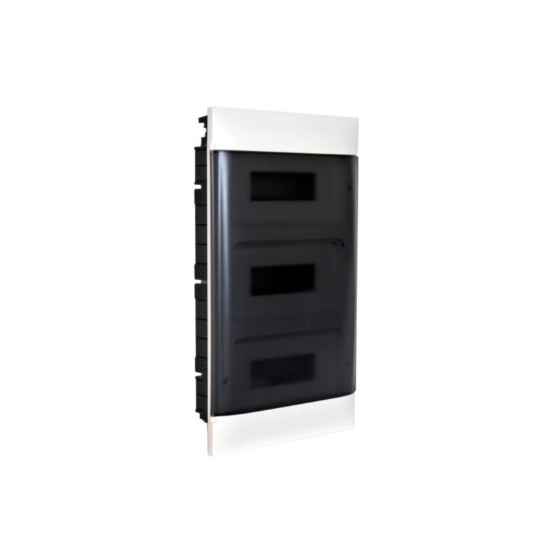 Rozdzielnica modułowa podtynkowa PRACTIBOX S 3x12 drzwi przezroczyste + 3x1P B16 RX3 135373P