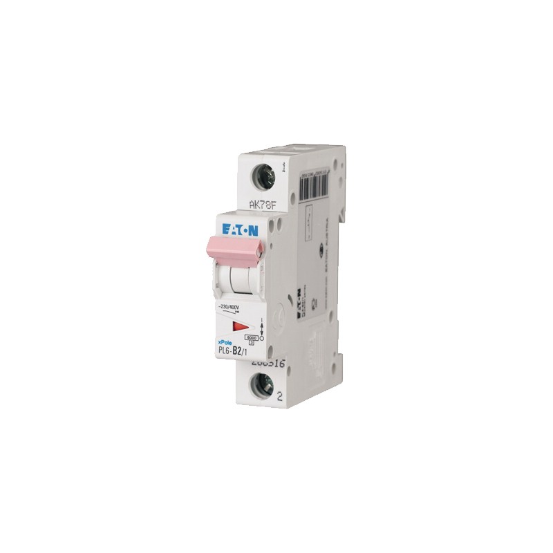 Wyłącznik nadprądowy 1P B 2A 6kA AC PL6-B2/1 286516