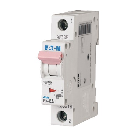 Wyłącznik nadprądowy 1P B 2A 6kA AC PL6-B2/1 286516