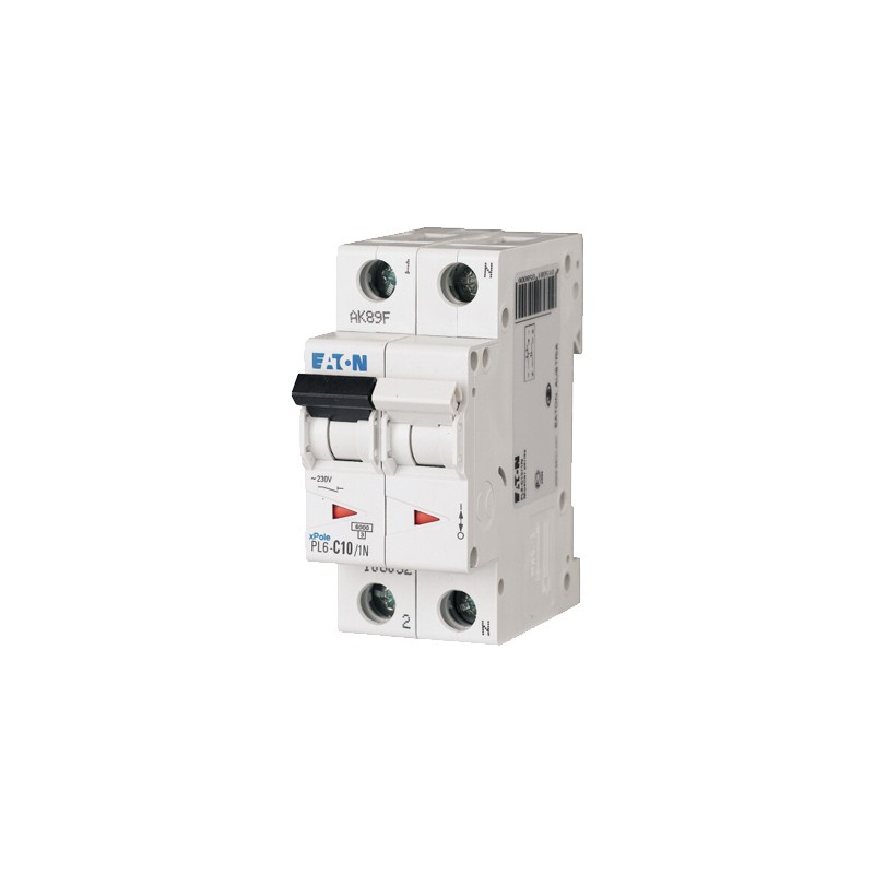 Wyłącznik nadprądowy 1P+N B 10A 6kA AC PL6-B10/1N 106026 Wyłącznik nadprądowy 1P+N B 10A 6kA AC PL6-B10/1N 106026