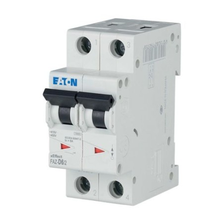 Wyłącznik nadprądowy 2P D 6A 15kA AC FAZ D6/2 278777