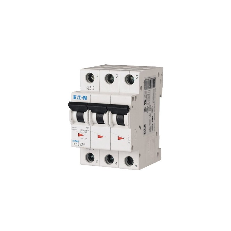 Wyłącznik nadprądowy 3P B 3A 15kA AC FAZ B3/3 278837 Wyłącznik nadprądowy 3P B 3A 15kA AC FAZ B3/3 278837