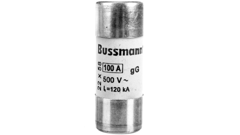 Wkładka bezpiecznikowa cylindryczna 22x58mm 100A gL/gG 690V C22G100 Wkładka bezpiecznikowa cylindryczna 22x58mm 100A gL/gG 690V C22G100