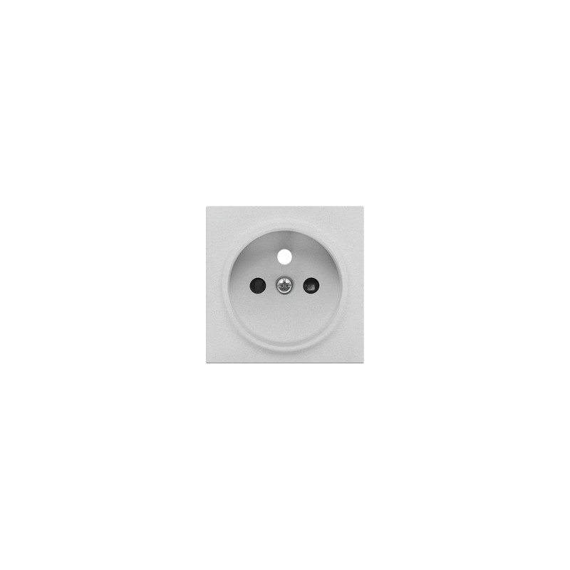 Simon 55 Pokrywa gniazda wtyczkowego pojedynczego do: SGZ1CM, SGZ1M Aluminium mat TGZ1ZP/143
