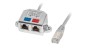 Adapter - rozdzielacz LAN RJ45 - 2xRJ45 FTP /2 urządzenia na 1 kablu/ AD-0026-S Adapter - rozdzielacz LAN RJ45 - 2xRJ45 FTP /2 urządzenia na 1 kablu/ AD-0026-S