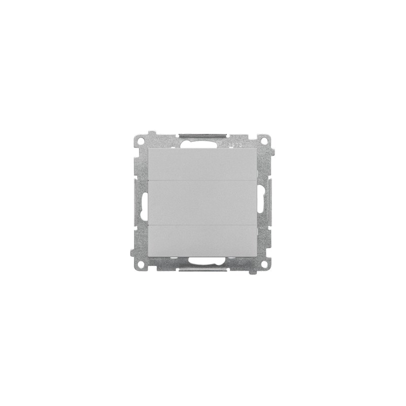 Simon 55 Zaślepka ramki (moduł). Mocowanie za pomocą łapek lub wkrętów Aluminium mat TPS.01/143