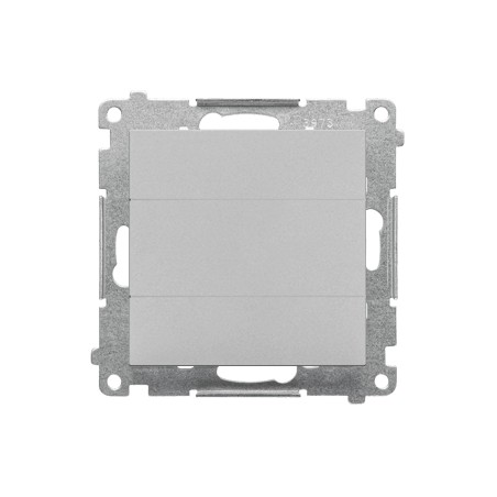 Simon 55 Zaślepka ramki (moduł). Mocowanie za pomocą łapek lub wkrętów Aluminium mat TPS.01/143