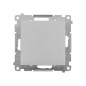 Simon 55 Zaślepka ramki (moduł). Mocowanie za pomocą łapek lub wkrętów Aluminium mat TPS.01/143
