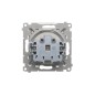 Simon 55 Gniazdo Schuko z przesłonami (moduł) 16 A, 250 V~, szybkozłącza Aluminium mat TGSZ1CZ.01/143 Simon 55 Gniazdo Schuko z przesłonami (moduł) 16 A, 250 V~, szybkozłącza Aluminium mat TGSZ1CZ.01/143