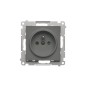 Simon 55 Gniazdo Schuko z przesłonami (moduł) 16 A, 250 V~, szybkozłącza Grafitowy mat TGSZ1CZ.01/116 Simon 55 Gniazdo Schuko z przesłonami (moduł) 16 A, 250 V~, szybkozłącza Grafitowy mat TGSZ1CZ.01/116