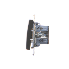 Simon 54 Łącznik schodowy (moduł) 16AX 250V zaciski śrubowe czarny mat DW6A.01/49