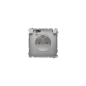 Simon Basic Gniazdo pojedyncze z/u z przesłonami IP44 16A, 250V satyna BMGZ1BZ.01/29A
