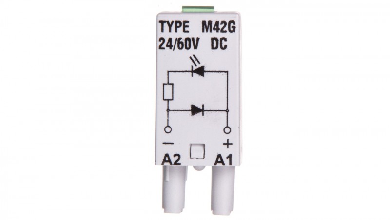 Moduł sygnalizacyjny LD (diody: LED zielony + D) 24-60V DC M42G szary 854843