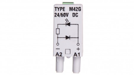 Moduł sygnalizacyjny LD (diody: LED zielony + D) 24-60V DC M42G szary 854843