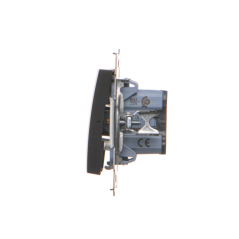 Simon 54 Łącznik krzyżowy (moduł) 16AX 250V zaciski śrubowe czarny mat DW7A.01/49