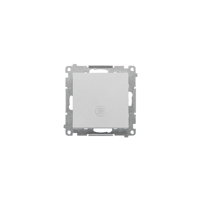 Simon 55 Łącznik jednobiegunowy z podświetleniem LED (moduł) 10 AX, 250 V~, szybkozłącza Aluminium mat TW1L.01/143 Simon 55 Łącznik jednobiegunowy z podświetleniem LED (moduł) 10 AX, 250 V~, szybkozłącza Aluminium mat TW1L.01/143