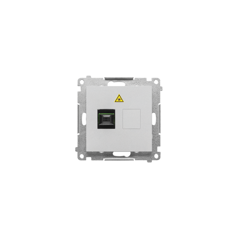Simon 55 Gniazdo światłowodowe / optyczne pojedyncze SC/APC (moduł) Aluminium mat TGS1.01/143