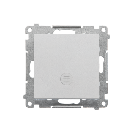 Simon 55 Łącznik jednobiegunowy z sygnalizacją załączenia LED (moduł) 10 AX, 250 V~, szybkozłącza Aluminium mat TW1ZL.01/143