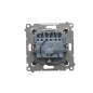 Simon 54 Łącznik potrójny z podświetleniem LED (moduł) 10AX 250V szybkozłącza, czarny mat DW31L.01/49 Simon 54 Łącznik potrójny z podświetleniem LED (moduł) 10AX 250V szybkozłącza, czarny mat DW31L.01/49