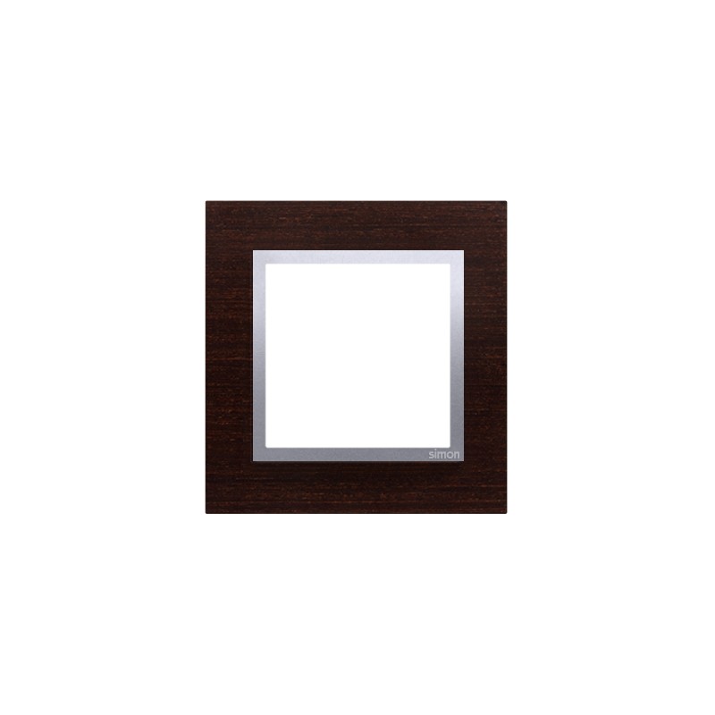 Simon 54 Nature Ramka pojedyncza drewno SREBRNE WENGE DRN1/84