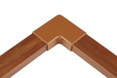 ŁĄCZNIK KĄTOWY KORYTKA AKS ZIELONKA DREWNO CIEMNE 15x32 ZŁĄCZKA NAROŻNIK