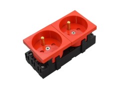 AKS Zielonka Gniazdo elektryczne 2x2P+Z DATA - Kopia
