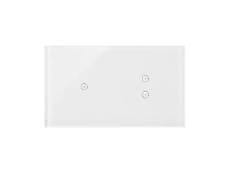 Simon Touch ramki Panel dotykowy S54 Touch, 2 moduły, 1 pole dotykowe + 2 pola dotykowe pionowe, biała perła DSTR213/70