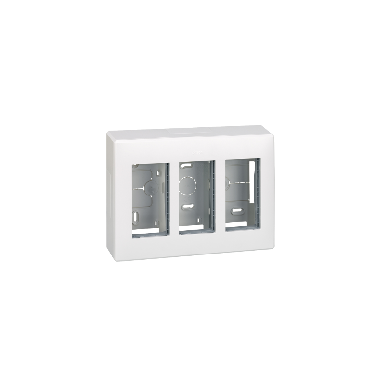 Simon Connect Obudowa natynkowa S500 3-modułowa, 6x K45 kompletna czysta biel 51000003-030