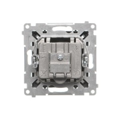 Simon 55 Gniazdo antenowe satelitarne podwójne SAT-SAT-RTV (moduł). 2x Wejście: 5 MHz2,4 GHz Czarny mat TASK2.01/149