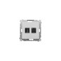 Simon 55 Gniazdo HDMI + RJ45 kat.6. (moduł) Aluminium mat TGHRJ45.01/143 Simon 55 Gniazdo HDMI + RJ45 kat.6. (moduł) Aluminium mat TGHRJ45.01/143