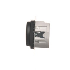 Simon 54 Ściemniacz obrotowy do LED ściemnialnych 230 V (moduł) 2–250 W czarny mat max ilość zródeł LED 10 szt. DS9L.01/49