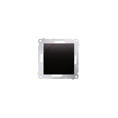 Simon 54 Ściemniacz obrotowy do LED ściemnialnych 230 V (moduł) 2–250 W czarny mat max ilość zródeł LED 10 szt. DS9L.01/49