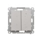 Simon 55 Ściemniacz do LED ściemnialnych, klawiszowy (moduł) Aluminium mat TESL1.01/143