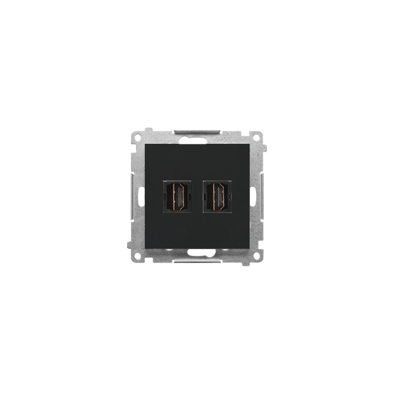 Simon 55 Gniazdo HDMI podwójne (moduł) Grafitowy mat TGHDMI2.01/116 Simon 55 Gniazdo HDMI podwójne (moduł) Grafitowy mat TGHDMI2.01/116