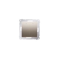 Simon 54 GO Sterownik przyciskowy oświetleniowy 2 wyjścia 5A sterowany smartfonem WiFi 230V (moduł) złoty mat DEW2W.01/44