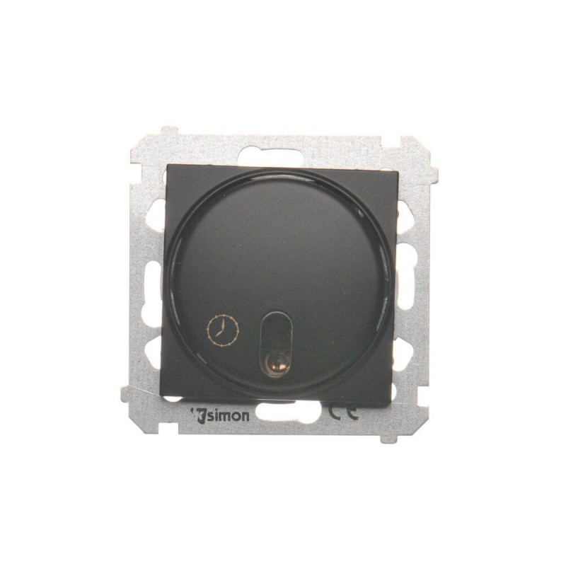 Simon 54 Łącznik z opóźnieniem wyłączenia z przekaźnikiem (moduł) 8(2) A 230V czarny mat do instalacji 3-przew. DWC10P.01/49