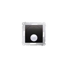 Simon 54 Łącznik z czujnikiem ruchu z przekaźnikiem (moduł) 8(2) A 230V czarny mat wymagana instalacja 3-przew. DCR10P.01/49