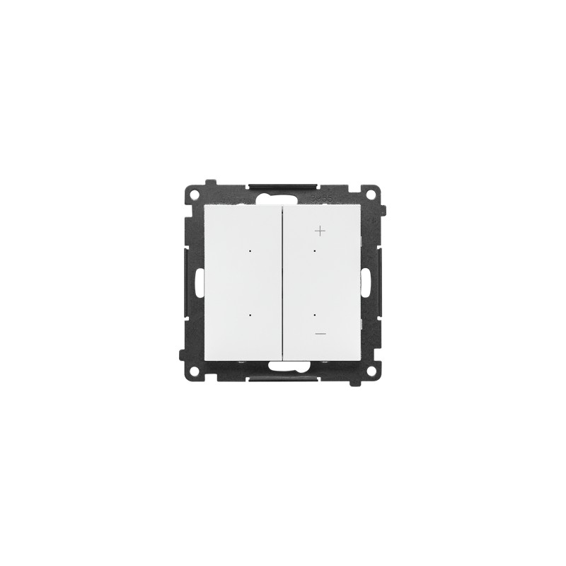Simon 55 DIMMER – Ściemniacz do LED ściemnialnych, klawiszowy (moduł) Biały mat TESL1W.01/111 Simon 55 DIMMER – Ściemniacz do LED ściemnialnych, klawiszowy (moduł) Biały mat TESL1W.01/111