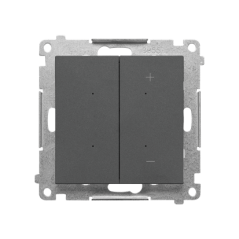 Simon 55 DIMMER – Ściemniacz do LED ściemnialnych, klawiszowy (moduł) Grafitowy mat TESL1W.01/116