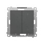 Simon 55 DIMMER – Ściemniacz do LED ściemnialnych, klawiszowy (moduł) Grafitowy mat TESL1W.01/116
