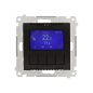 Simon 54 Termostat programowalny z wyświetlaczem z wew zewn czujnikiem temperatury bez sondy(moduł) 16A 230V czarny DETD1A.01/49 Simon 54 Termostat programowalny z wyświetlaczem z wew zewn czujnikiem temperatury bez sondy(moduł) 16A 230V czarny DETD1A.01/49