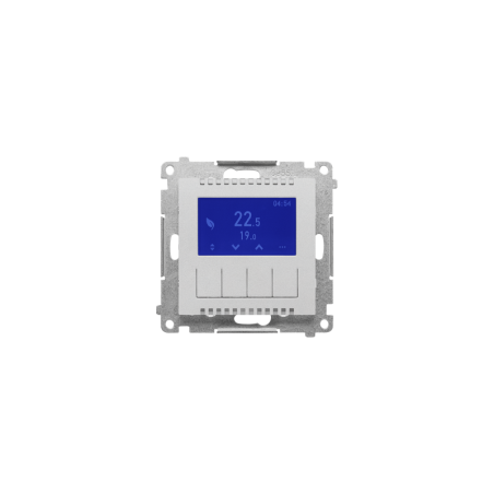 Simon 55 Termostat programowalny z wyświetlaczem (moduł) Aluminium mat TETD1A.01/143
