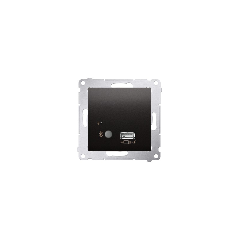 Simon 54 Odbiornik Bluetooth z ładowarką USB czarny mat D7501385.01/49