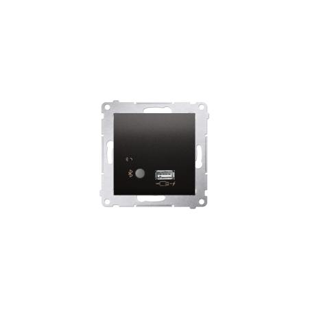 Simon 54 Odbiornik Bluetooth z ładowarką USB czarny mat D7501385.01/49