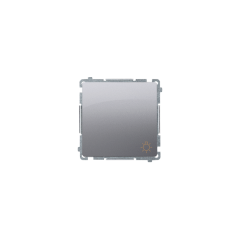 Simon Basic Przycisk /światło/, szybkozłącza, stal inox BMS1.01/21
