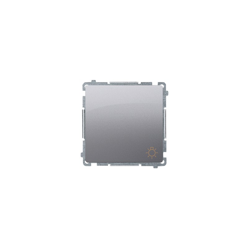 Simon Basic Przycisk /światło/, szybkozłącza, stal inox BMS1.01/21