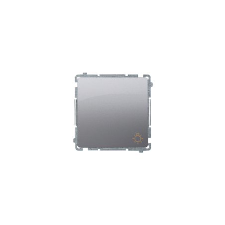 Simon Basic Przycisk /światło/, szybkozłącza, stal inox BMS1.01/21